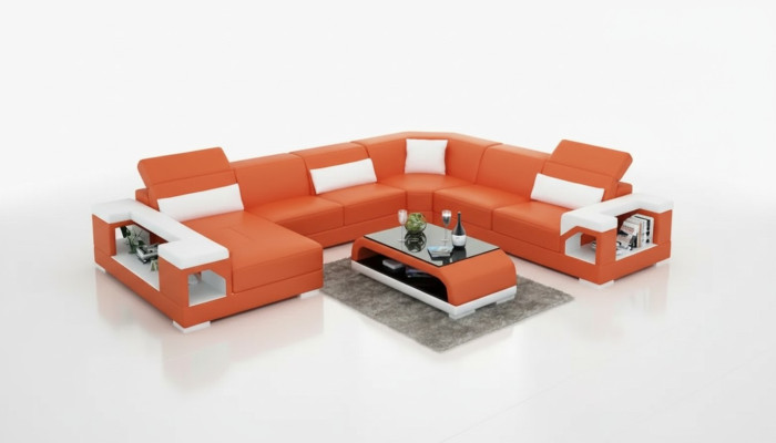 Narożnik kanapa Żywy krajobraz narożnik Zestaw narożny Podkładka sofa UForm skórzana sofa kanapa