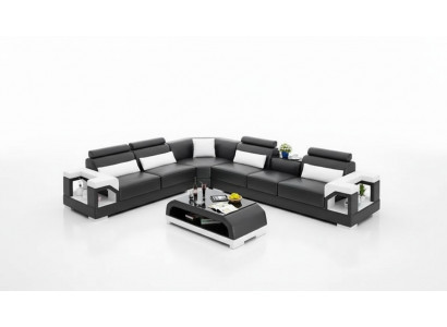 Salon skórzana sofa skórzana kanapa kanapa obcios sofa skórzane sofy Żywy krajobraz
