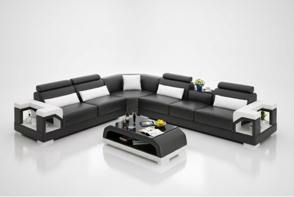 Narożnikowa kanapa Kanapa Podkładka Zestaw narożny Sofa Obcios Narożnik skórzany Żywy krajobraz