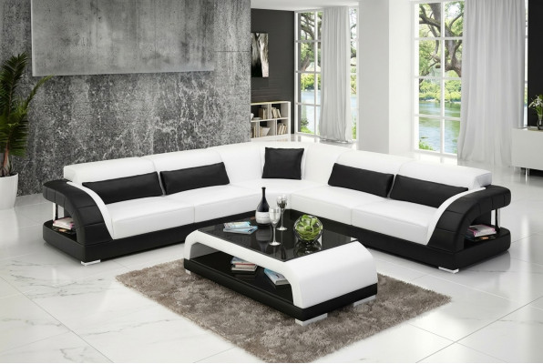 Skórzana Sofa Design Sofy do Salonu Tanie Podkładka Meble Zestaw Sofa Nowość