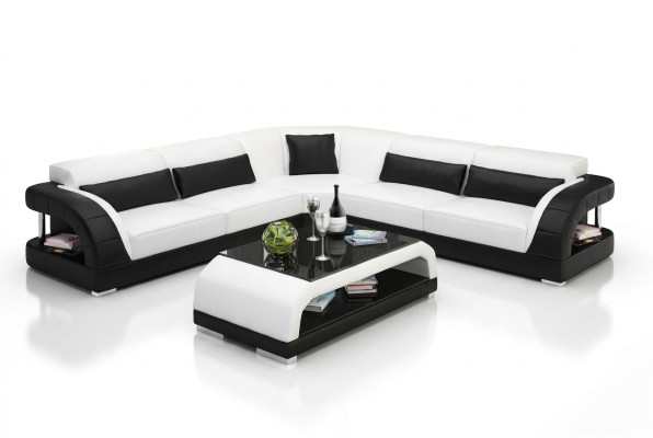 Skórzana Sofa Design Sofy do Salonu Tanie Podkładka Meble Zestaw Sofa Nowość