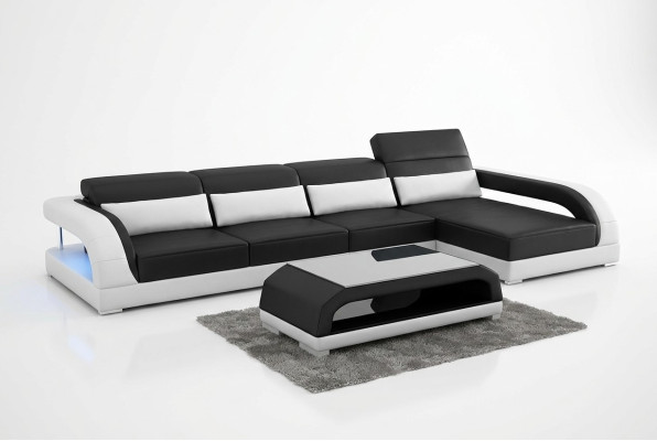 Projekt tapicerki skórzanej Narożnikowa kanapa kanapa narożna kanapa sofa w kształcie litery L do salonu