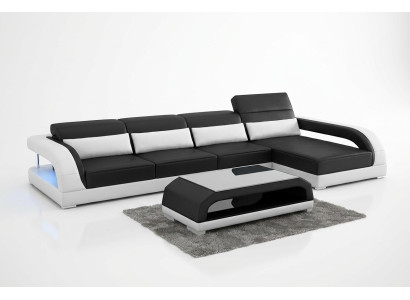 Projekt tapicerki skórzanej Narożnikowa kanapa kanapa narożna kanapa sofa w kształcie litery L do salonu