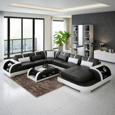 Salon Skóra xxl kanapa sofa krajobraz nowoczesna designerska podkładka