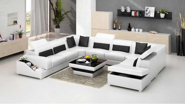 Luksusowy salon Meble Kanapa Sofa Ustaw Design Kanapy w zestawie.