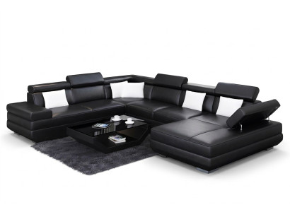 Sofa salonowa Skóra xxl kanapa Podkładka krajobrazowa nowoczesny designerski