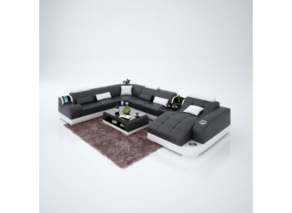 Narożnik skórzany tapicerowany Sofa do salonu Narożnik Zestaw narożny Sofa m.in