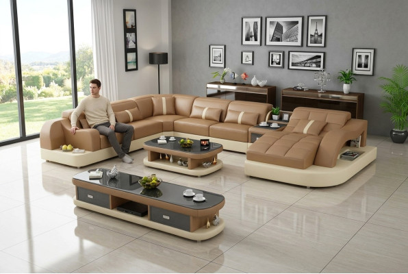 Designerska sofa kompletna Ustawić Podkładkę Narożnikową kanapa kanapa narożna kredens