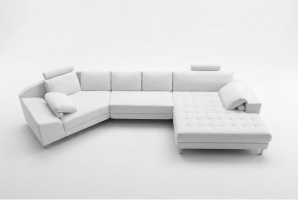 Narożnikowa kanapa Sofa skórzana Design Sofa Narożnikowa kanapa U Shape Nowoczesna Podkładka Meble do Salonu