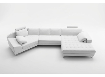 Narożnikowa kanapa Sofa skórzana Design Sofa Narożnikowa kanapa U Shape Nowoczesna Podkładka Meble do Salonu