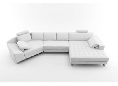 Nowoczesna sofa Narożnikowa kanapa skórzana sofa narożna w kształcie litery U Podkładka designerska sofa