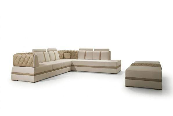 Narożnikowa kanapa skórzana sofa designerska sofa Narożnikowa kanapa w kształcie litery L nowoczesna podkładka do salonu