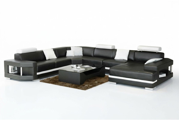 Design Nowoczesny Salon Narożnikowa kanapa Meble Narożnik Skórzana Kanapa Tapicerowana