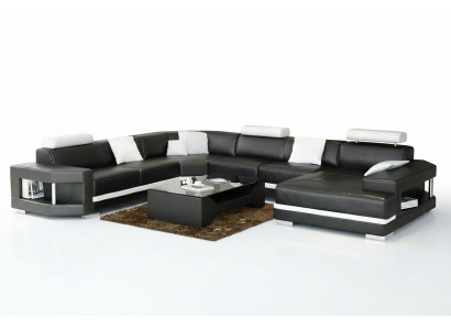 Design Nowoczesny Salon Narożnikowa kanapa Meble Narożnik Skórzana Kanapa Tapicerowana
