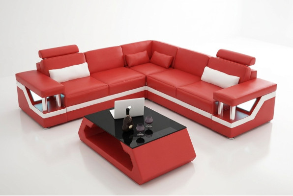 Żywy krajobraz Sofa Ustawić zestaw narożny Skórzana sofa Podkładka Podkładka Couch