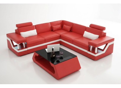 Żywy krajobraz Sofa Ustawić zestaw narożny Skórzana sofa Podkładka Podkładka Couch