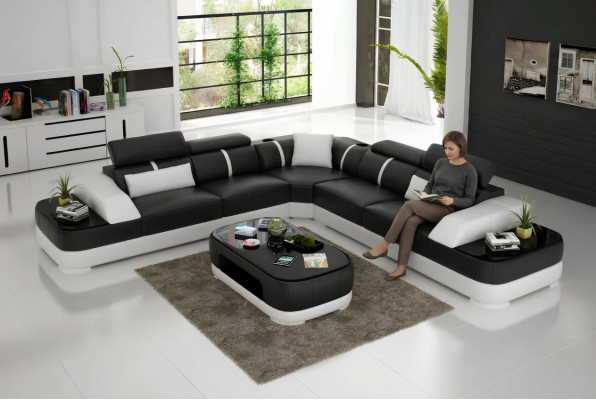 Design Meble narożnik Narożnikowa kanapa salon skórzana kanapa kanapa kanapa