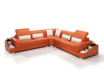 Design Meble Narożnikowa kanapa salonowa narożnik kanapa skórzana tapicerka kanapa sofa