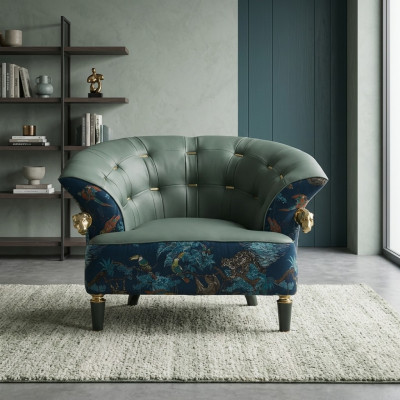 Włókienniczy Sofa Kanapa Podkładka Jednoosobowa Designerskie Meble Nowoczesny Salon