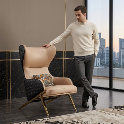 Fotel Designer Fotel TapicerkaFotel Modern Deco Relaks LeatherFotel Luxury