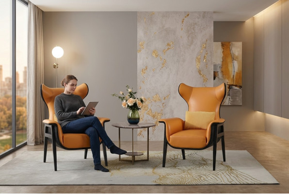 Nowoczesna tapicerka FotelFotel Relaks Ears Sofa Couch Designer Club
