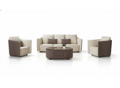 Designerska Sofa Skórzana Kanapa Podkładka Ustawić Sofę 321 miejsce siedzące Klasyczne Kanapy Nowość