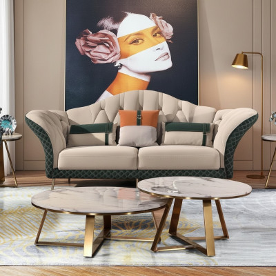 Zestaw sofowy designerska sofa skórzana sofa 321 miejsce do siedzenia Nowoczesna sofa