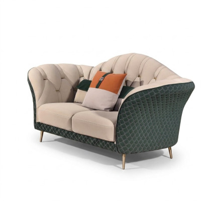 Sofa Trzyosobowa Meble W Stylu Włoskim 3 miejsce do siedzenia Nowoczesna Sofa Skórzana Sofa Kanapa