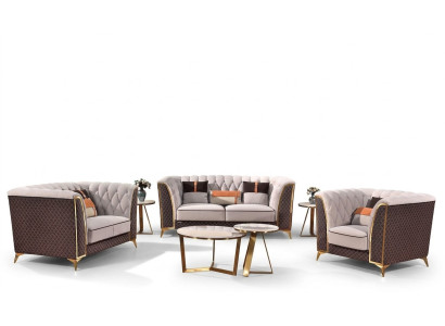 Zestaw sofowy 321 miejsce do siedzenia Sofa skórzana Sofa nowoczesna Sofa designerska Nowość
