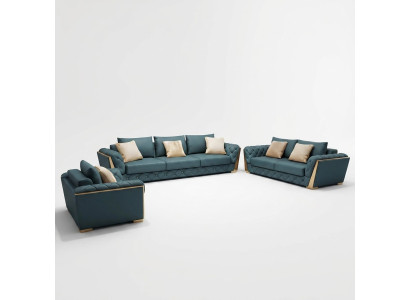 Nowoczesna sofa 3 miejsce do siedzenia Żywy krajobraz designerskie kanapy poduszki na siedziska nowe