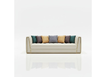 Trzyosobowa sofa Żywy krajobraz Nowoczesna sofa 3 miejsce do siedzenia skórzana sofa designerska