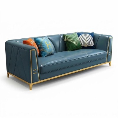 Chesterfield Sofa Kanapa Trzyosobowa Podkładka Kanapa Kanapy 3-osobowe Podkładka Skóra