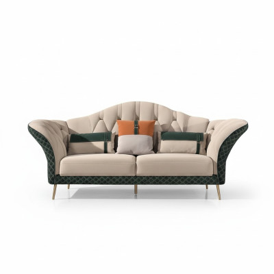 Designerska Sofa Obcios Sofa Podkładka Ustawić 6-częściowa. Zestaw Skóra stolik kawowy
