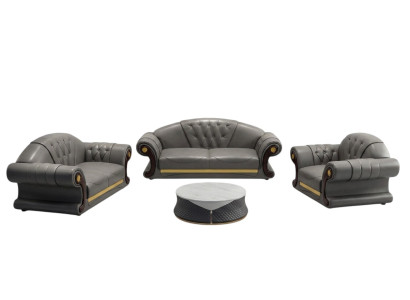Chesterfield Zestaw sofowy Podkładka Couch Siedziba Obcios 2-częściowy. Zestaw 3+2 miejsce siedzące Nowe