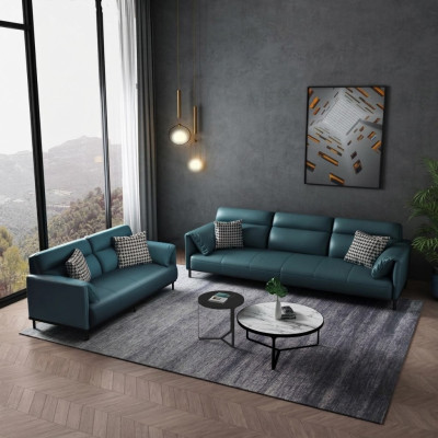 Design Żywy krajobraz Deko Zestaw sofowy 3+2 miejsce siedzące skórzana sofa w salonie