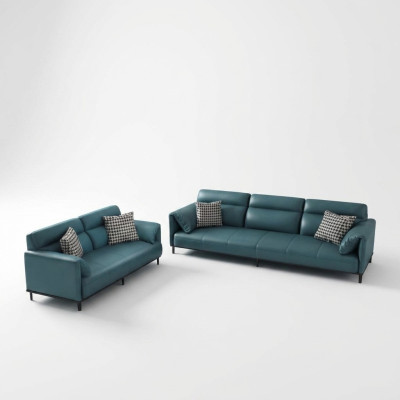 Design Żywy krajobraz Deko Zestaw sofowy 3+2 miejsce siedzące skórzana sofa w salonie