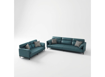 Design Żywy krajobraz Deko Zestaw sofowy 3+2 miejsce siedzące skórzana sofa w salonie