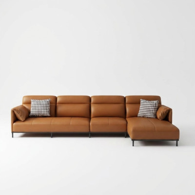 Projekt tapicerki skórzanej do salonu Narożnikowa kanapa narożnik kanapa sofa w kształcie litery L