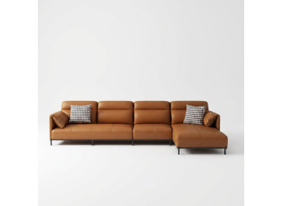 Projekt tapicerki skórzanej do salonu Narożnikowa kanapa narożnik kanapa sofa w kształcie litery L