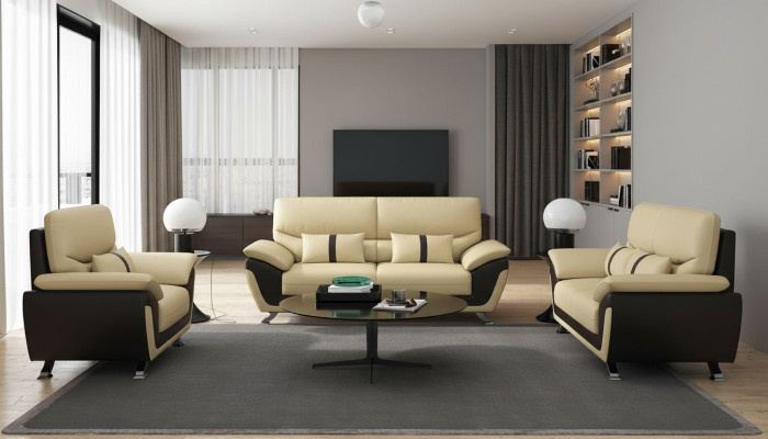 Pokój dzienny Meble tapicerowane Zestaw sofowy 3+2+1 miejsce do siedzenia Nowoczesna sofa