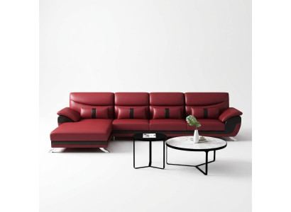 Projekt salonu skórzana tapicerka Narożnikowa kanapa narożnik kanapa sofa w kształcie litery L