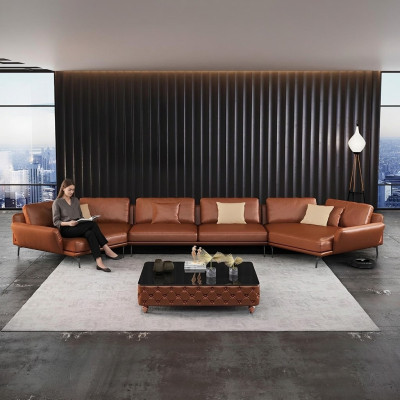 Narożnikowa kanapa Meble Włoskie Sofa do Salonu Podkładka Luksusowa Sofa Zestaw narożny