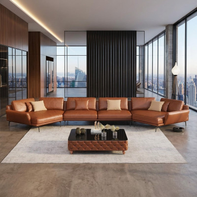 Narożnikowa kanapa Meble Włoskie Sofa do Salonu Podkładka Luksusowa Sofa Zestaw narożny