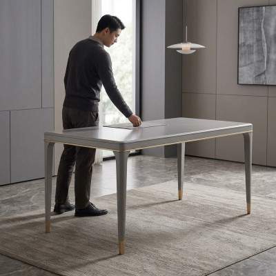 Meble w stylu włoskim Stół obiadowy Tabela Drewno Meble jadalnia 140x85cm