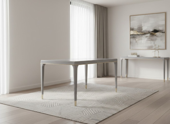 Meble w stylu włoskim Stół obiadowy Tabela Drewno Meble jadalnia 140x85cm