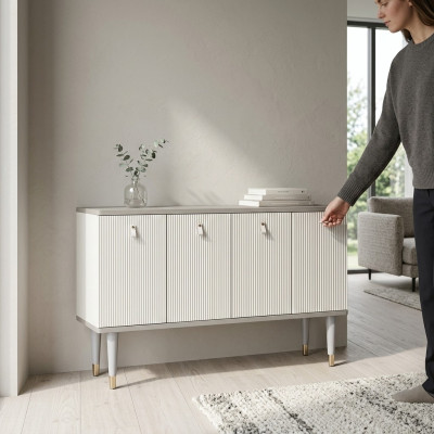 Kredens Salonowy Dom Wiejski Stylowy Projekt Kredens Sypialnia