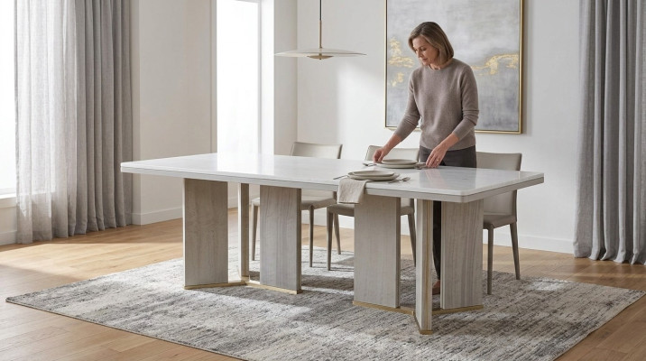 Stół obiadowy jadalnia Designerska Podkładka Luksusowe stoły do ​​jadalni 200x100cm