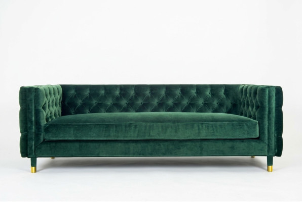 Sofa Chesterfield Sofa do salonu Sofa materiałowa Podkładka Siedziba Ustawić Sofy 3-osobowe Nowe