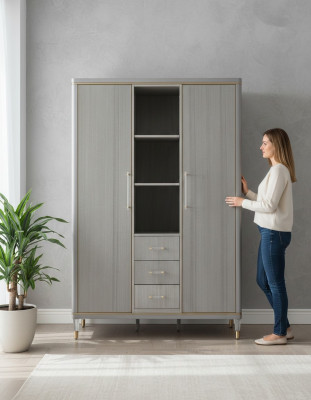Włoska Sypialnia Meble Design Szafa Drewno Szafa
