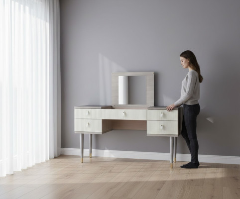 Luxury Toaletka Design stoły Kosmetyki Fryzjer Lustro konsola